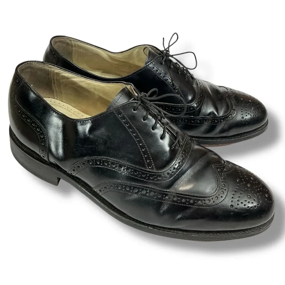 Bostonian Impression Black Wingtip Oxford Leather Dress Shoes